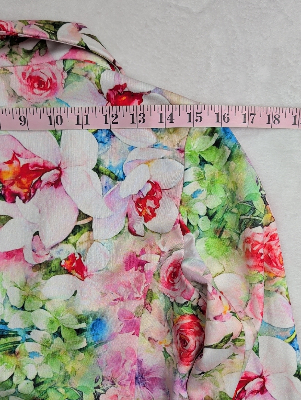 Joseph Ribkoff Floral Blazer 152645 Pastel 3/4 Sleeves Fitted Jacket Size 8 - Picture 9 of 13